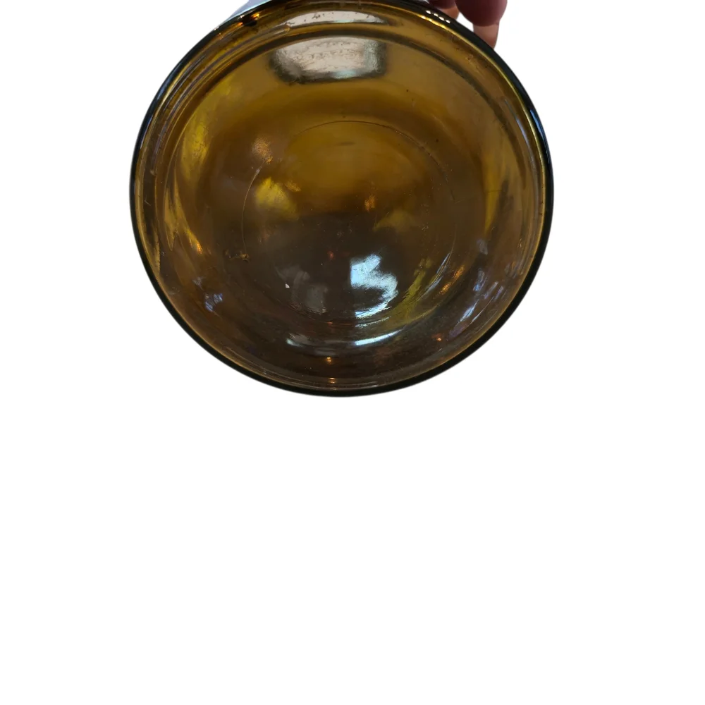Source Unknown Warm Brown Glass Vase